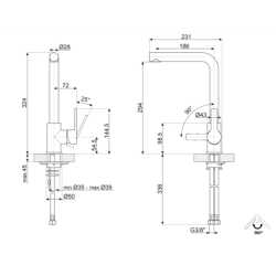 SMEG MI1CR EINHAND SPÜLTISCHMISCHER CHROM