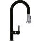 SCHOCK AQUAALTO EINHAND SPÜLTISCHMISCHER MIT VERSTELLBARER BRAUSE PURE BLACK