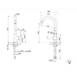 SMEG MI4CR EINHAND SPÜLTISCHMISCHER CHROM