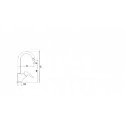 SCHOCK AQUAMAX GRIFO MONOCOMANDO PARA FREGADERO NEGRO