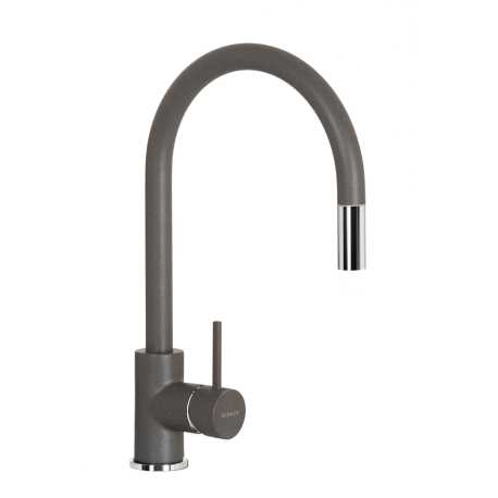 SCHOCK AQUASTAR MISCELATORE MONOCOMANDO CON DOCCETTA ESTRAIBILE ASPHALT