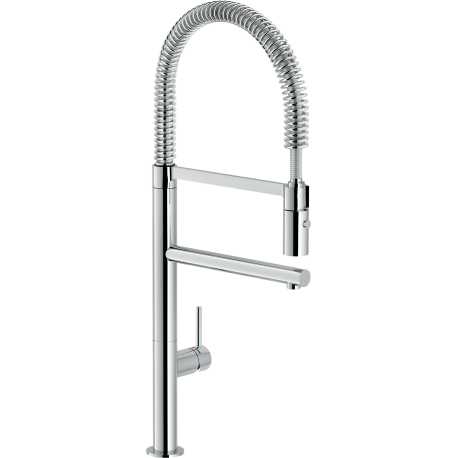 NOBILI KALI SINGLE LEVER SINK MIXER KITCHEN TAP WITH PULL OUT SPRAY CHROME