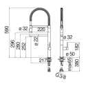 NOBILI KALI SINGLE LEVER SINK MIXER KITCHEN TAP WITH PULL OUT SPRAY CHROME