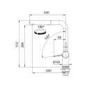 FRANKE ACTIVE SINGLE LEVER SINK MIXER TAP WITH DOUBLE JET HAND SHOWER