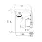 FRANKE ACTIVE SINGLE LEVER SINK MIXER TAP WITH DOUBLE JET HAND SHOWER