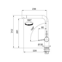 FRANKE ACTIVE EINHAND SPÜLTISCHMISCHER CHROM