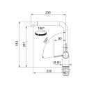 FRANKE ACTIVE GRIFO MONOCOMANDO PARA FREGADERO CROMO