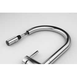 FRANKE ACTIVE J SINGLE LEVER SINK MIXER TAP WITH DOUBLE JET HAND SHOWER CHROME