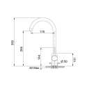 FRANKE POLA SINGLE LEVER SINK MIXER TAP OATMEAL