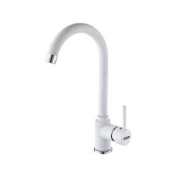 FRANKE POLA SINGLE LEVER SINK MIXER TAP WHITE