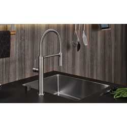 FRANKE PESCARA L DOCCIA GRIFO MONOCOMANDO PARA FREGADERO CON DUCHA DE MANO CROMO