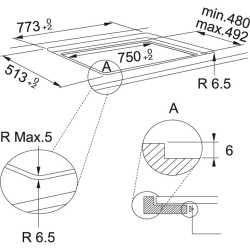 ENCIMERA DE INDUCCIÓN FRANKE MARIS FMA 804 77CM