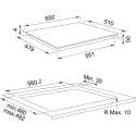 FRANKE INDUCTION HOB SMART FSM 654 GLASS 65 CM
