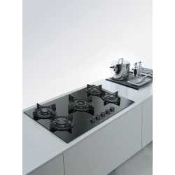 FRANKE MYTHOS FHCR 905 4G TC HE BK C PIANO COTTURA CRISTALLO NERO 90 CM