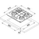 FRANKE MARIS FHMA 604 3G DC GAS HOB 60 CM