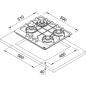 FRANKE MARIS FHMA 604 3G DC GAS HOB 60 CM