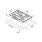 FRANKE COUNTRY FCH 755 GAS HOB 75 CM