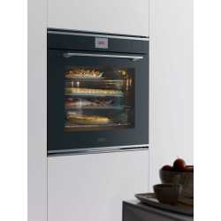 FRANKE MYTHOS FMY 99 HS XS FOUR COMBINÉ VAPEUR MULTIFONCTION ACIER INOXYDABLE/VERRE NOIR