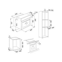 FRANKE MYTHOS FMY 99 HS BK KOMBI-DAMPFOFEN BLACK STEEL