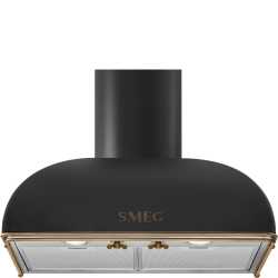 CAMPANA A PARED SMEG KS59AOE2 ANTRACITA ESTETICA COLONIALE 60 CM