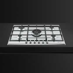 SMEG P272XGH GASKOCHFELD EDELSTAHL DESIGNLINIEN SELEZIONE 72 CM