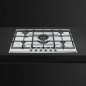 SMEG P272XGH GAS HOB CUCINA AESTHETIC STAINLESS STEEL BASE 72 CM