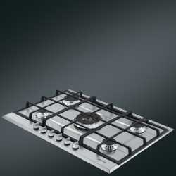 SMEG P272XGH GASKOCHFELD EDELSTAHL DESIGNLINIEN SELEZIONE 72 CM