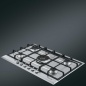 SMEG P272XGH GASKOCHFELD EDELSTAHL DESIGNLINIEN SELEZIONE 72 CM