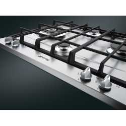 SMEG P261XGH GAS HOB CUCINA AESTHETIC STAINLESS STEEL BASE 60 CM
