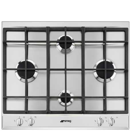 SMEG P260XGH GASKOCHFELD EDELSTAHL DESIGNLINIEN SELEZIONE 60 CM