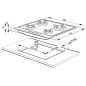 SMEG GAS HOB P64ES POLISHED STAINLESS STEEL 60 CM PIANO DESIGN