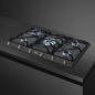 SMEG SRV896AOGH GAS HOB AESTHETIC COLONIALE ANTHRACITE 90 CM