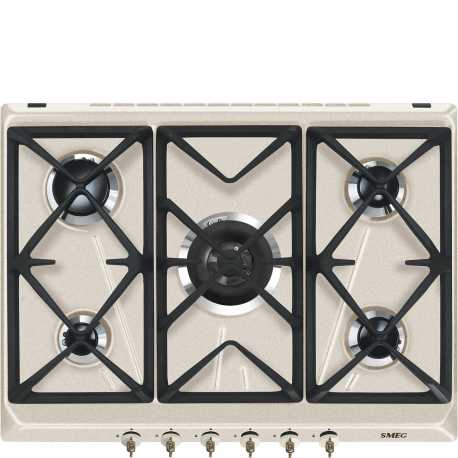SMEG SRV876AVOGH2 GAS HOB AESTHETIC COLONIALE OATMEAL 70 CM