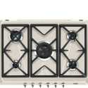 SMEG SRV876AVOGH2 GAS HOB AESTHETIC COLONIALE OATMEAL 70 CM