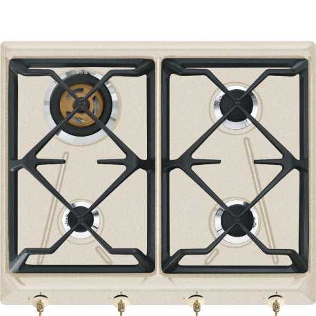 SMEG SRV864AVOGH2 GAS HOB AESTHETIC COLONIALE OATMEAL 60 CM