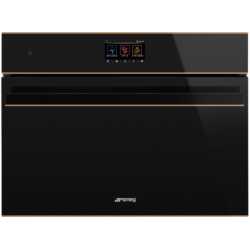 SMEG SO4606WAPNR EINBAU KOMPAKT-MIKROWELLEN BACKOFEN DESIGNLINIEN DOLCE STIL NOVO WI-FI H 45 CM