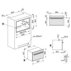SMEG SBC4104G BLAST CHILLER LINEA AESTHETIC H 45 CM