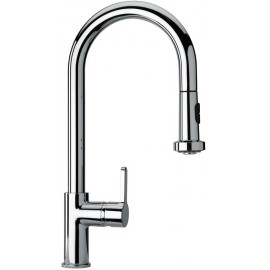 SCHOCK AQUAALTO ROBINET MITIGEUR MONOCOMMANDE AVEC DOUCHETTE EXTRACTIBLE BLANC ALPINA