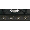 SMEG GASKOCHFELD SR764AO ANTHRAZIT DESIGNLINIE CORTINA 60 CM
