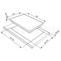 SMEG GAS HOB SR764AO ANTHRACITE CORTINA LINE 60 CM