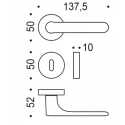 COLOMBO DESIGN DOOR HANDLES PAIR ONE MOOD COLLECTION MADE IN ITALY