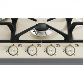 SMEG GASKOCHFELD SR764PO CREME DESIGNLINIE CORTINA 60 CM