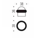 COLOMBO DESIGN DOOR STOPPERS BLACK RUBBER RING