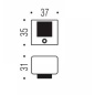 COLOMBO DESIGN LC112 TÜRSTOPPER SCHWARZER GUMMIRING