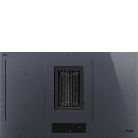 SMEG HOBD182DG INDUCTION HOB WITH INTEGRATED HOOD 83 CM AESTHETIC LINEA NEPTUNE GREY