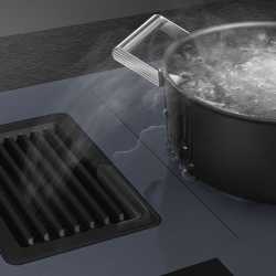 SMEG HOBD182DG INDUCTION HOB WITH INTEGRATED HOOD 83 CM AESTHETIC LINEA NEPTUNE GREY