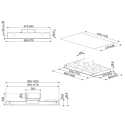 SMEG EINBAU-DECKENLÜFTER KLT9L4WH WEISSES GLAS 90 CM