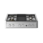 STEEL CUCINE KOCHPLATTE GENESI 4 BRENNER + GRILLPFANNE