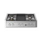 STEEL CUCINE GENESI 90 COOKTOP STAINLESS STEEL 4 BURNERS + FRYTOP STEEL CUCINE GENESI 90 COOKTOP STAINLESS STEEL 4 BURNERS + FRYTOP
