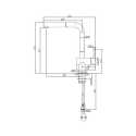 REGINOX CEDAR SINGLE LEVER SINK MIXER TAP WITH PULL OUT SPRAY COPPER ROSE